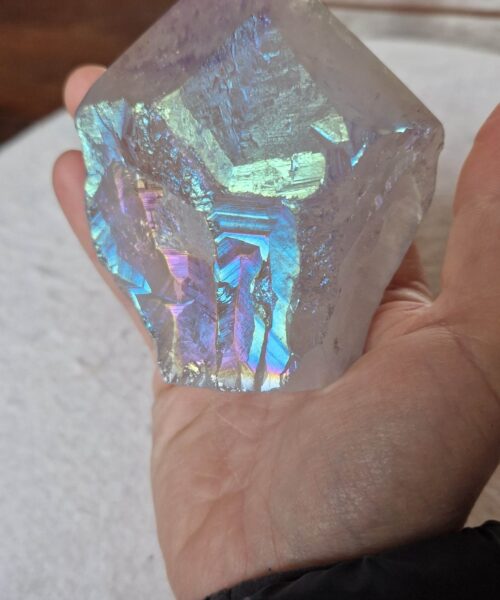 Premium Angel Aura Point 2 Crystal Clear Quartz Tower 337g - H8xW7xD6cm - Image 9