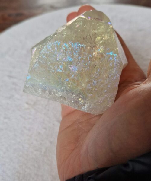 Premium Angel Aura Point 3 Crystal Clear Quartz Tower 317g - H8.5xW8xD5cm - Image 6