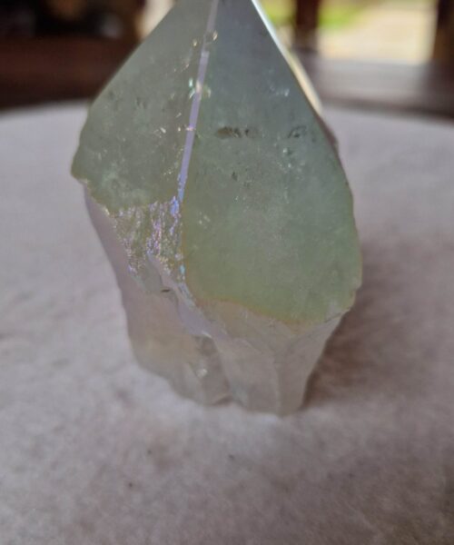 Premium Angel Aura Point 4 Crystal Clear Quartz Tower 333g - H10xW7xD6cm - Image 4