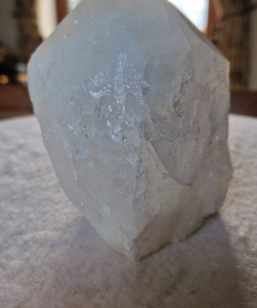 Large Clear Quartz White Crystal 1 Quartz Tower Points Polished Tip Gemstones Natural 1.027g H12xW8xD7cm