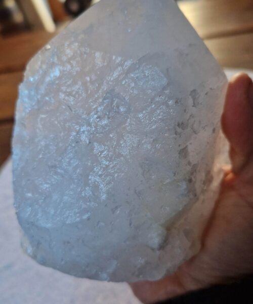 Large Clear Quartz White Crystal 2 Quartz Tower Points Polished Tip Gemstones Natural 972g H13xW9.5xD8cm - Image 5