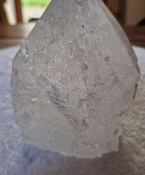 Large Clear Quartz White Crystal 3 Quartz Tower Points Polished Tip Gemstones Natural 1.349g H13xW9xD9cm - Image 6
