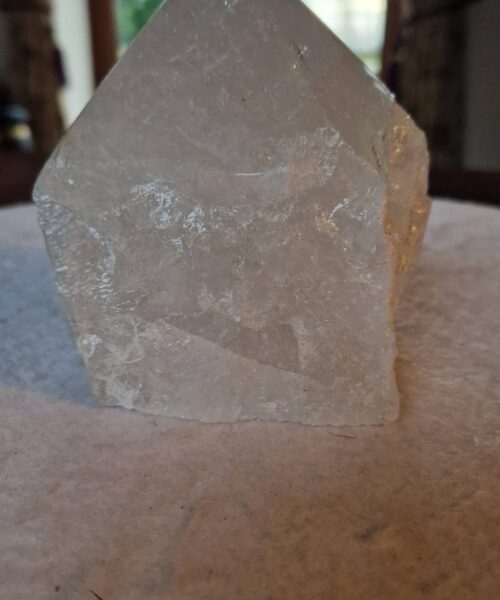 Large Clear Quartz White Crystal 5 Quartz Tower Points Polished Tip Gemstones Natural 1.289g H11xW10xD9.5cm