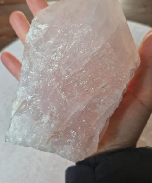 Large Rose Quartz Pink Crystal 2 Quartz Tower Points Polished Tip Gemstones Natural 991g H13.5xW8xD5.5cm - Image 6