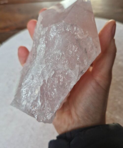 Large Rose Quartz Pink Crystal 2 Quartz Tower Points Polished Tip Gemstones Natural 991g H13.5xW8xD5.5cm - Image 7