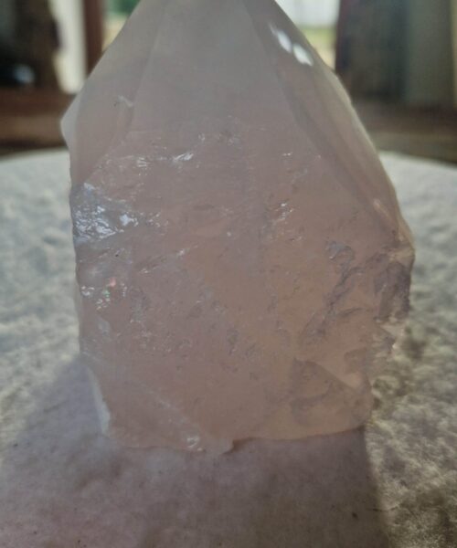 Large Rose Quartz Pink Crystal 5 Quartz Tower Points Polished Tip Gemstones Natural 834g H11xW10.5xD8cm - Image 3
