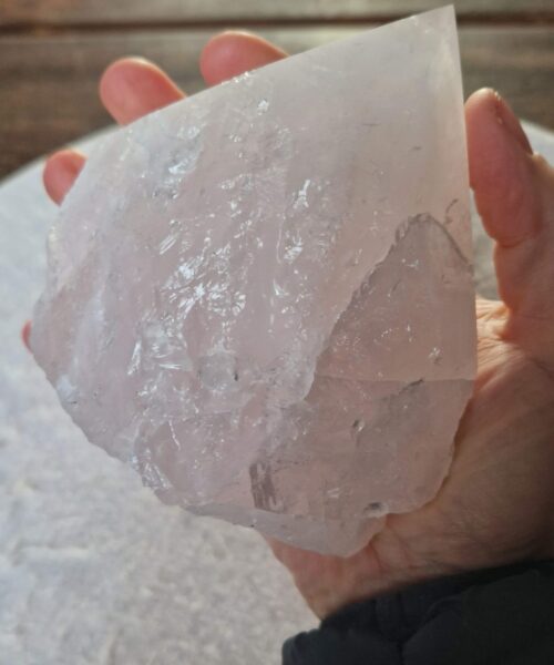 Large Rose Quartz Pink Crystal 5 Quartz Tower Points Polished Tip Gemstones Natural 834g H11xW10.5xD8cm - Image 6