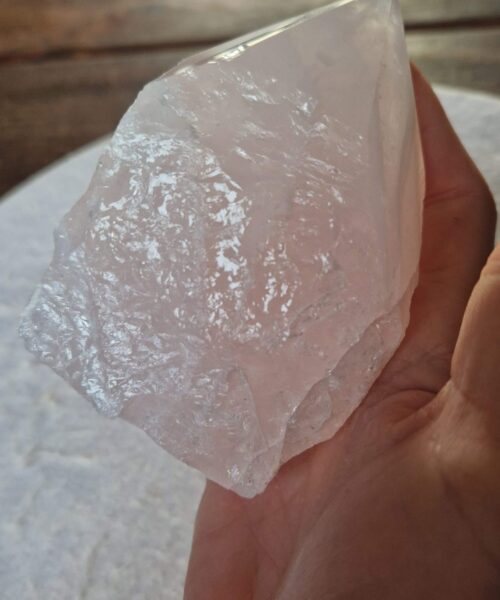 Large Rose Quartz Pink Crystal 5 Quartz Tower Points Polished Tip Gemstones Natural 834g H11xW10.5xD8cm - Image 8