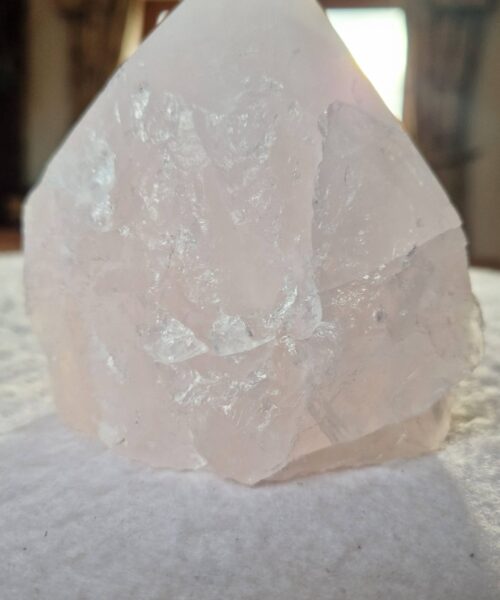 Large Rose Quartz Pink Crystal 5 Quartz Tower Points Polished Tip Gemstones Natural 834g H11xW10.5xD8cm - Image 9