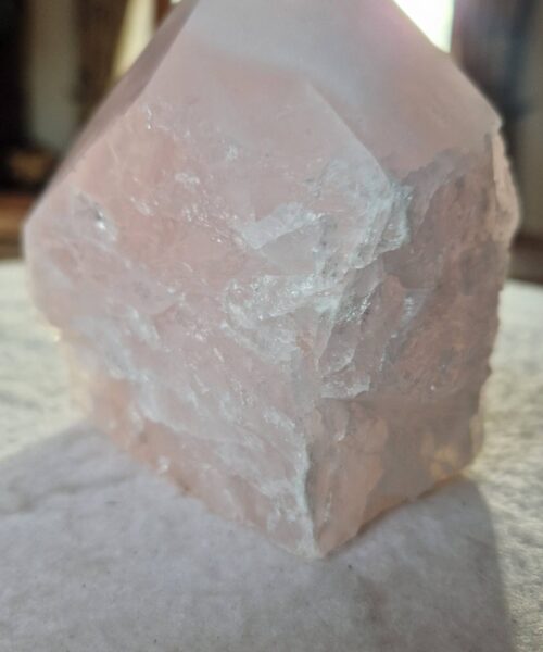 Large Rose Quartz Pink Crystal 6 Quartz Tower Points Polished Tip Gemstones Natural 1.089g H12xW9.5xD7cm - Image 3