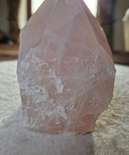 Large Rose Quartz Pink Crystal 6 Quartz Tower Points Polished Tip Gemstones Natural 1.089g H12xW9.5xD7cm - Image 4