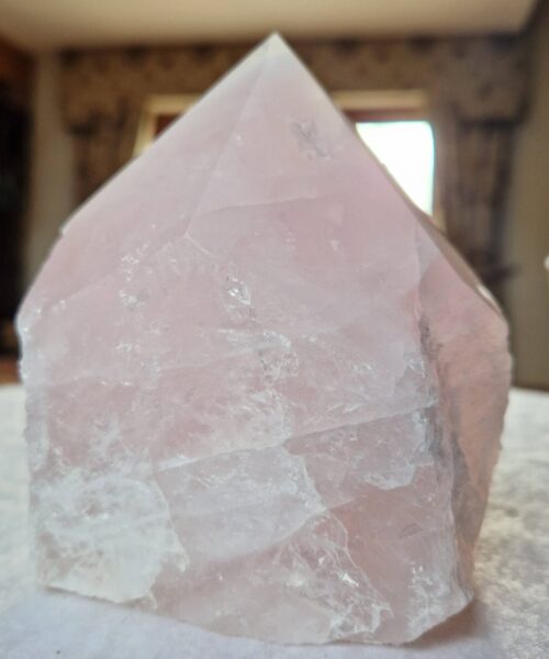 Large Rose Quartz Pink Crystal 6 Quartz Tower Points Polished Tip Gemstones Natural 1.089g H12xW9.5xD7cm - Image 9