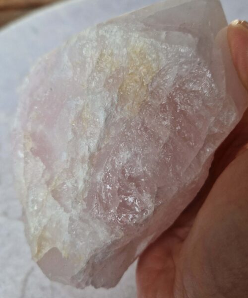 Large Rose Quartz Pink Crystal 7 Quartz Tower Points Polished Tip Gemstones Natural 807g H12xW8.5xD6.5cm - Image 9