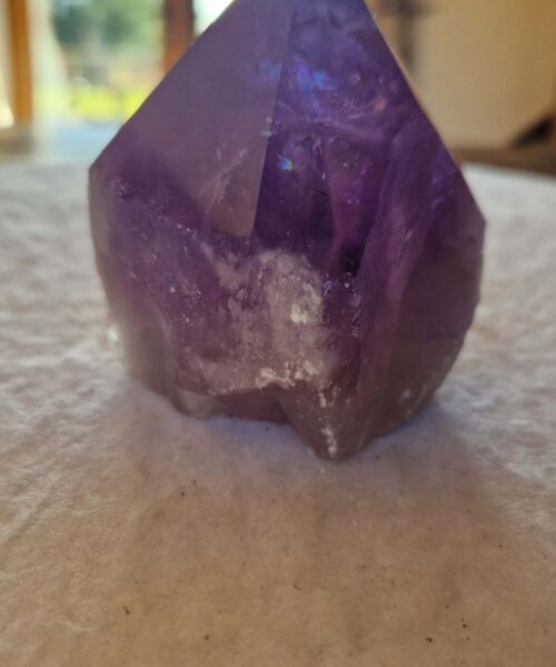 Large Premium Amethyst Quartz Purple 20 Crystal Quartz Point Tower 451g H8xW7xD6.5cm - Image 4