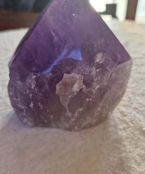 Large Premium Amethyst Quartz Purple 27 Crystal Quartz Point Tower 518g H8.5xW7.5xD6cm - Image 5