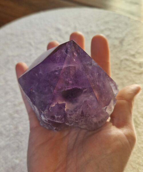 Large Premium Amethyst Quartz Purple 27 Crystal Quartz Point Tower 518g H8.5xW7.5xD6cm - Image 8
