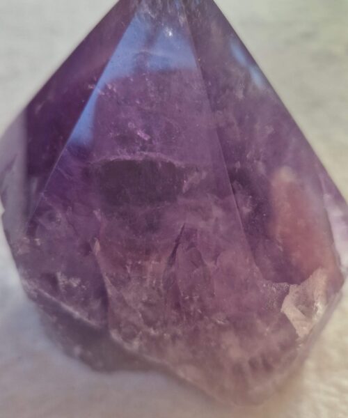 Large Premium Amethyst Quartz Purple 27 Crystal Quartz Point Tower 518g H8.5xW7.5xD6cm - Image 9