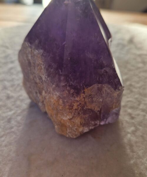 Large Premium Amethyst Quartz Purple 28 Crystal Quartz Point Tower 467g H8.5xW8.5xD5.5cm - Image 4