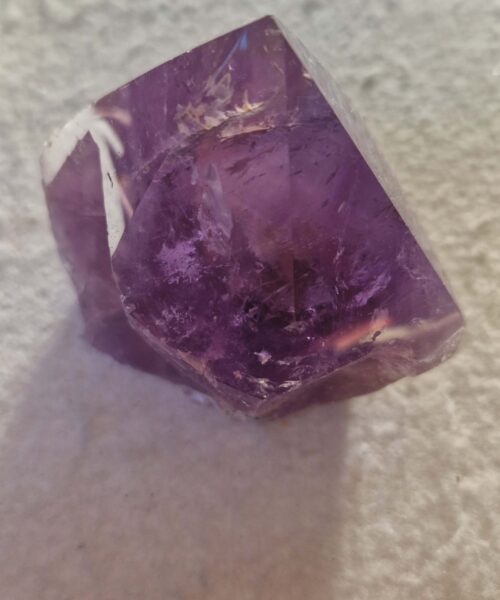 Large Premium Amethyst Quartz Purple 28 Crystal Quartz Point Tower 467g H8.5xW8.5xD5.5cm - Image 6