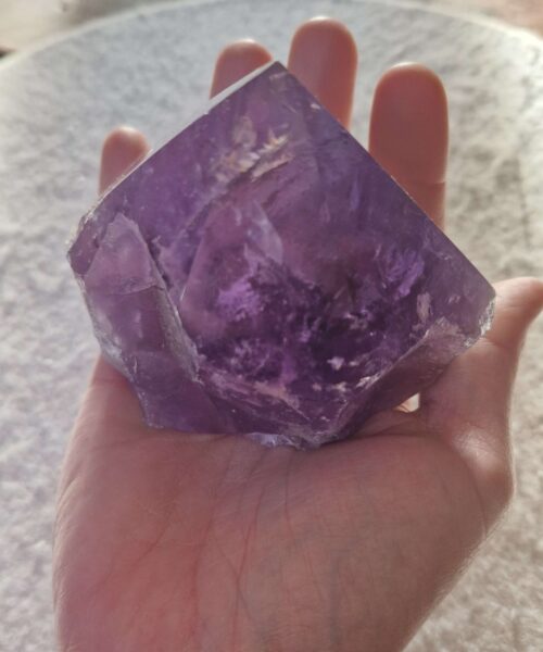 Large Premium Amethyst Quartz Purple 28 Crystal Quartz Point Tower 467g H8.5xW8.5xD5.5cm - Image 8