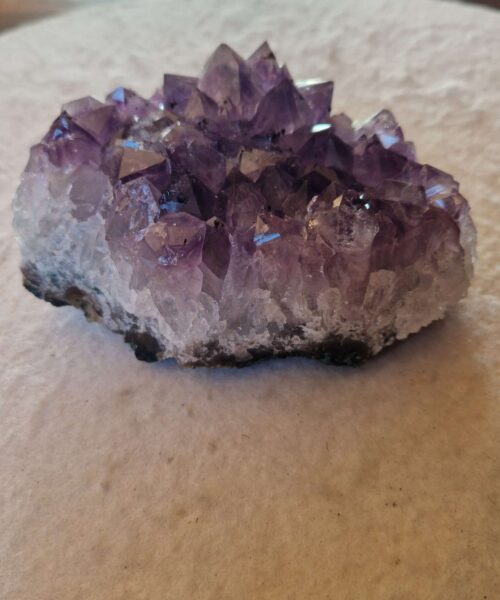 Alternative view of Large Premium High Grade Amethyst Raw Druzy Cluster Piece 35 - 792g H6xW12xD9cm