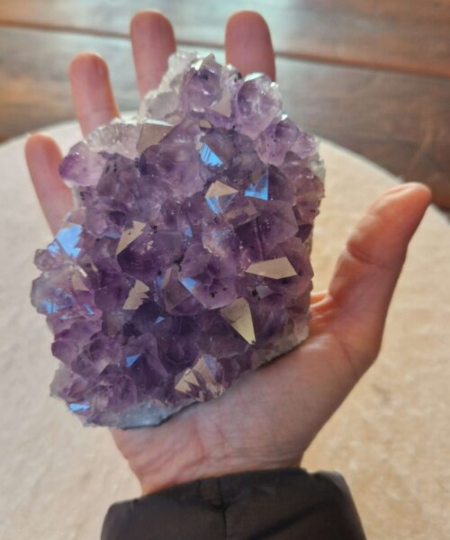 Large Premium High Grade Amethyst Raw Druzy Cluster Piece 35 - 792g H6xW12xD9cm - Image 7