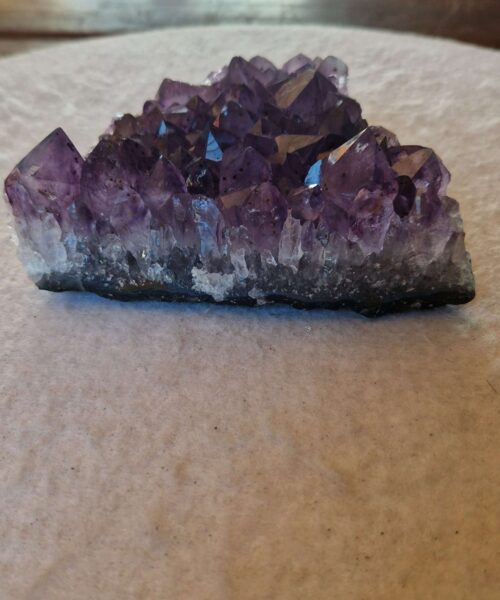 Alternative view of Large Premium High Grade Amethyst Raw Druzy Cluster Piece 38 - 673g H4.5xW13xD9.5cm