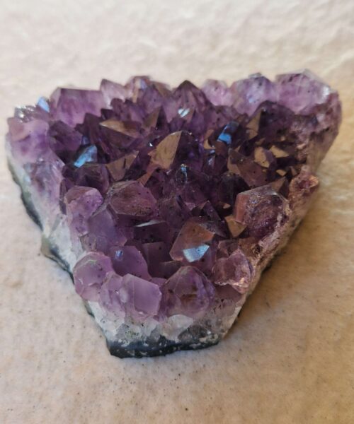 Large Premium High Grade Amethyst Raw Druzy Cluster Piece 38 - 673g H4.5xW13xD9.5cm