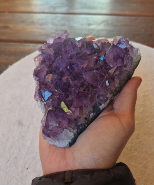 Large Premium High Grade Amethyst Raw Druzy Cluster Piece 38 - 673g H4.5xW13xD9.5cm - Image 7