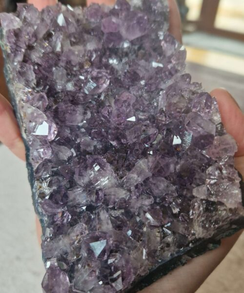 Large Premium High Grade Amethyst Raw Druzy Cluster Piece 44 - 523g H4xW14xD8.5cm - Image 8