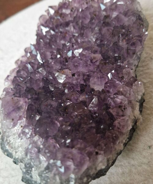 Large Premium High Grade Amethyst Raw Druzy Cluster Piece 45 - 753g H5xW15xD10cm - Image 8