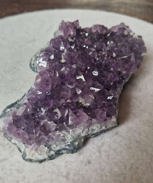 Large Premium High Grade Amethyst Raw Druzy Cluster Piece 46 - 837g H5.5xW19xD9cm