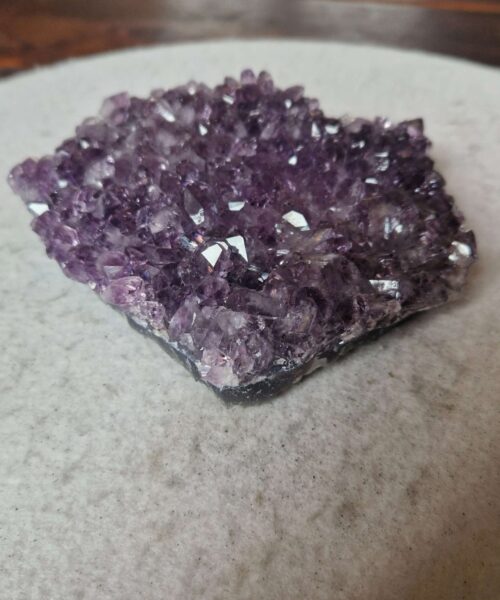 Alternative view of Large Premium High Grade Amethyst Raw Druzy Cluster Piece 50 - 782g H4xW13.5xD13cm