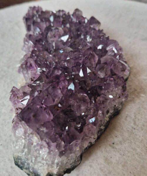 Large Premium High Grade Amethyst Raw Druzy Cluster Piece 51 - 807g H4xW20.5xD9.5cm