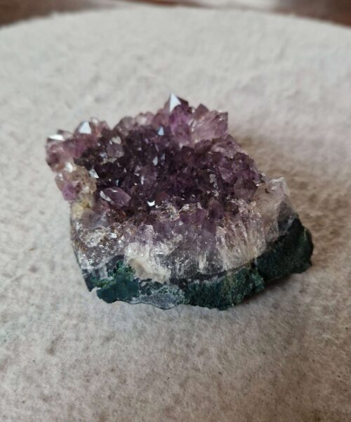 Premium High Grade Amethyst Druzy Cluster Piece 54 - 211g H3.5xW8xD7cm - Image 3