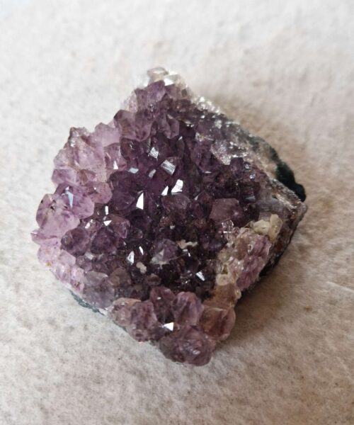 Premium High Grade Amethyst Druzy Cluster Piece 54 - 211g H3.5xW8xD7cm - Image 7