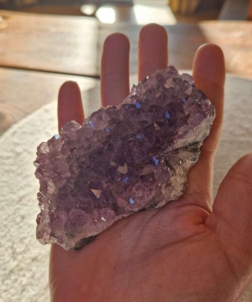 Premium High Grade Amethyst Druzy Cluster Piece 58 - 221g H3xW11xD5.5cm - Image 9