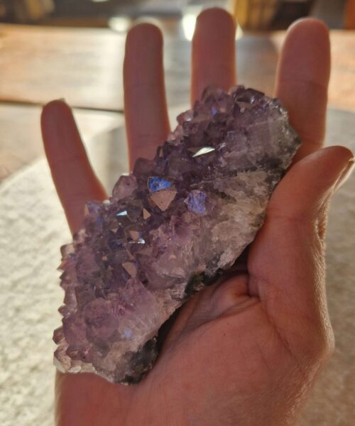 Premium High Grade Amethyst Druzy Cluster Piece 58 - 221g H3xW11xD5.5cm - Image 10