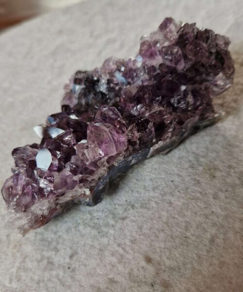 Alternative view of Premium High Grade Amethyst Druzy Cluster Piece 63 - 217g H4.5xW11xD6cm