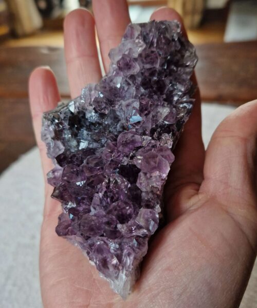 Premium High Grade Amethyst Druzy Cluster Piece 63 - 217g H4.5xW11xD6cm - Image 6