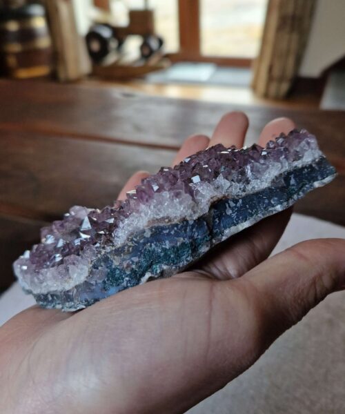 Premium High Grade Amethyst Druzy Cluster Piece 65 - 262g H3xW13xD5cm - Image 8