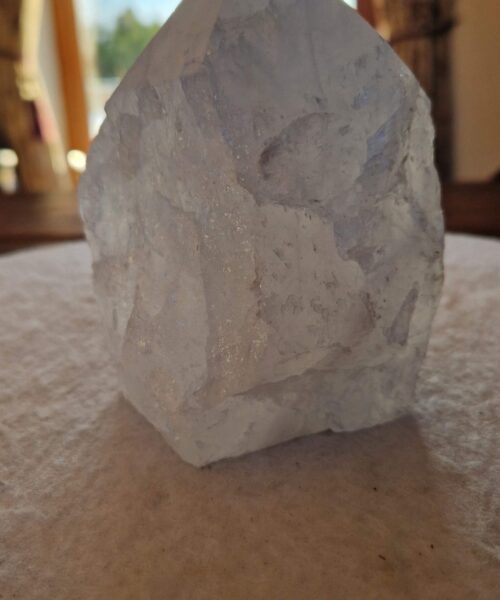 Large Clear Quartz White Crystal 21 Quartz Tower Points Polished Tip Gemstones Natural 1.041g H12.5xW8.5xD7cm