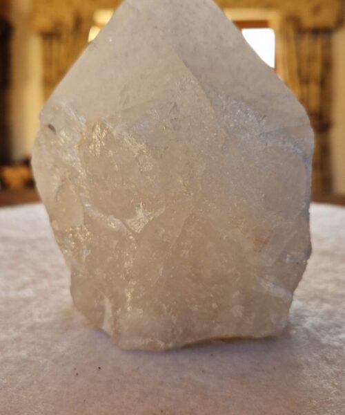 Large Clear Quartz White Crystal 22 Quartz Tower Points Polished Tip Gemstones Natural 1.295g H13xW9.5xD8.5cm