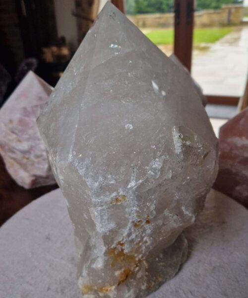 Huge Extra Large Tall Point 15 Premium Clear Rock Crystal Quartz - 11139g H29xW18xD16cm - Image 4