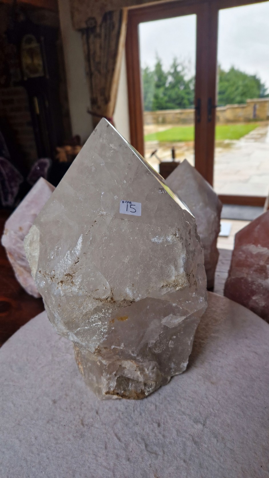 Huge Extra Large Tall Point 15 Premium Clear Rock Crystal Quartz - 11139g H29xW18xD16cm - Image 10