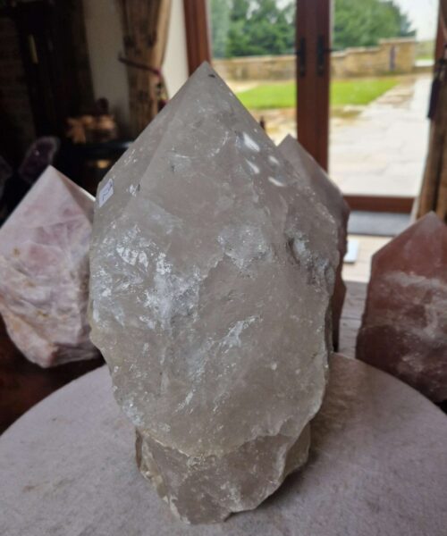 Huge Extra Large Tall Point 15 Premium Clear Rock Crystal Quartz - 11139g H29xW18xD16cm - Image 7