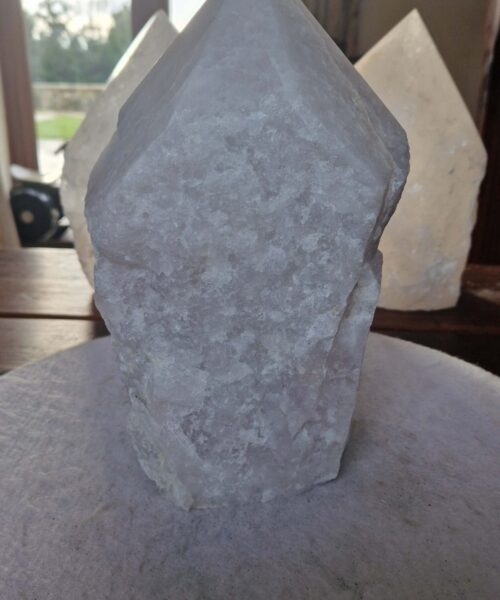 HUGE Extra Large Tall Point 24 Premium Rose Quartz Pink Crystal Quartz 6083g H25xW15xD13cm - Image 2