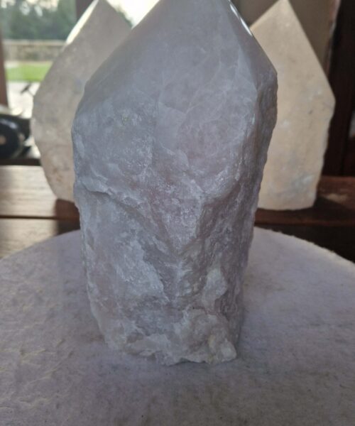 HUGE Extra Large Tall Point 24 Premium Rose Quartz Pink Crystal Quartz 6083g H25xW15xD13cm