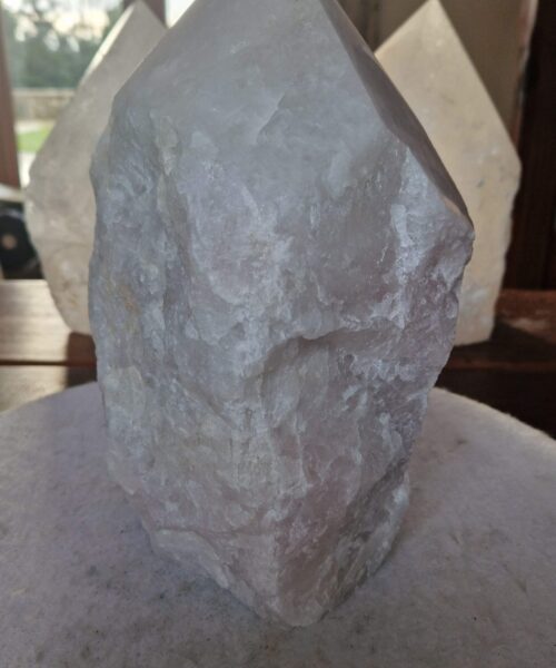 HUGE Extra Large Tall Point 24 Premium Rose Quartz Pink Crystal Quartz 6083g H25xW15xD13cm - Image 4