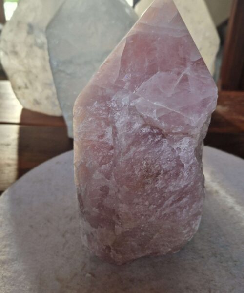 HUGE Extra Large Tall Point 25 Premium Rose Quartz Pink Crystal Quartz 5137g H24xW16xD11cm - Image 3